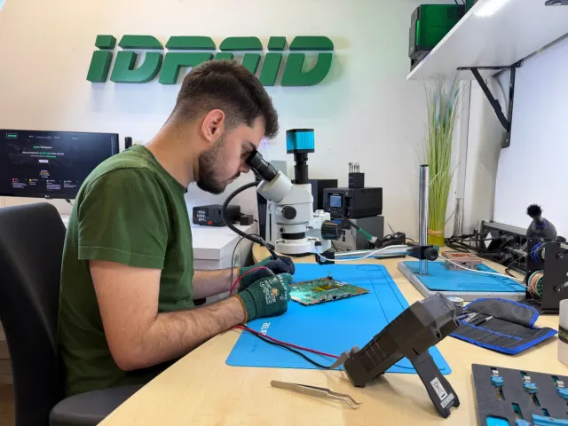 Testarea funcțională a unui controller reparat, înainte de expediere